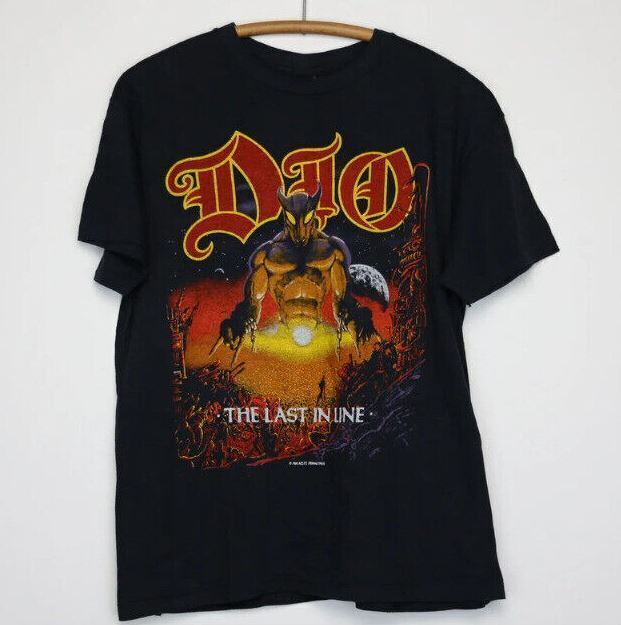 Dio Last In Line Хэви-метал Рок-группа Музыкальная Футболка Новая Унисекс Футболка