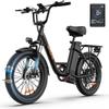 URLIFE E20 Fat Tire Electric Bike | 350W Rated Motor, 48V 13Ah Removable Battery, Shimano 7-Speed, Front Suspension Commuter E-Bike