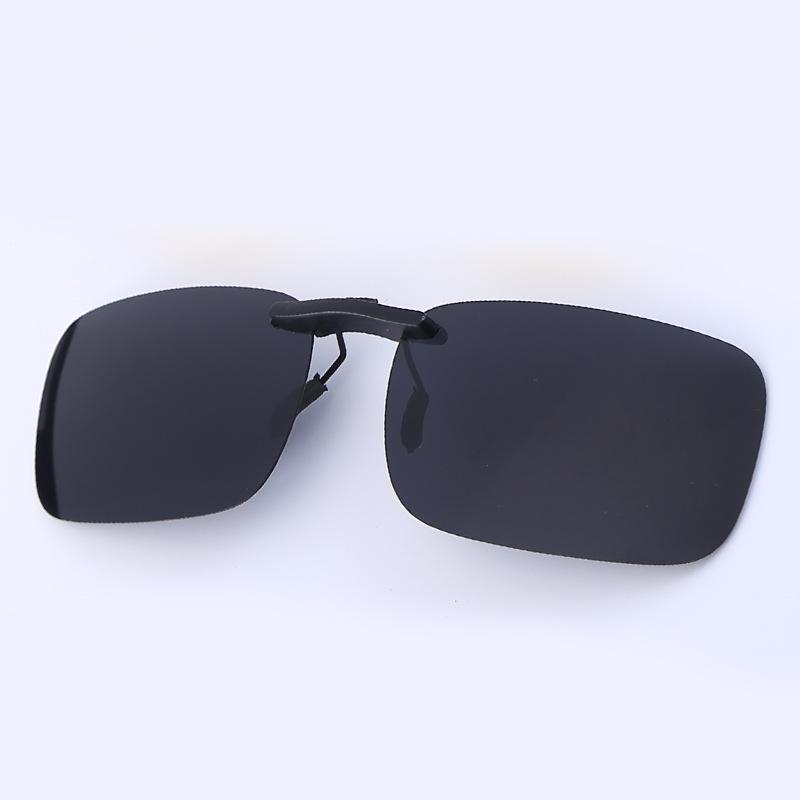 Non-polarized Ultralight Small Clip On Sunglasses Anti-glare Men Day Night Vision Lens Car Driving Glasses