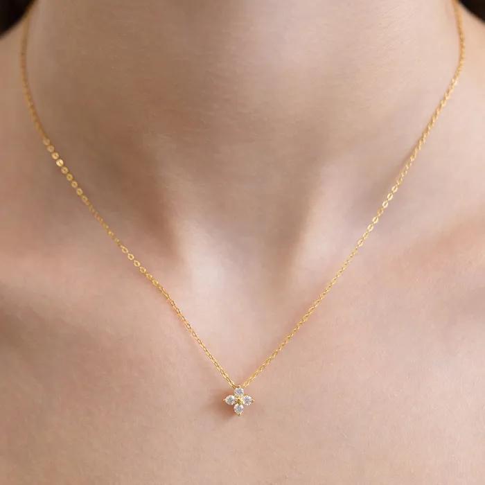(Серебро 925 пробы) Кулон-ожерелье Petit Fleur NZ2525