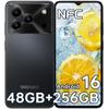DOOGEE Note56Plus Andriod 16 Разблокированный телефон, 48 ГБ + 256 ГБ / 2 ТБ Смартфон, Восьмиядерный 6,56" HD+ 90 Гц Мобильный 6150 мАч, 50 МП + 8 МП, Сотовый телефон 8,45 мм Ультратонкий