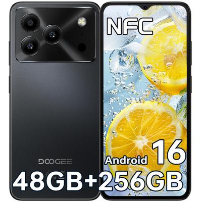 DOOGEE Note56Plus Andriod 16 Разблокированный телефон, 48 ГБ + 256 ГБ / 2 ТБ Смартфон, Восьмиядерный 6,56" HD+ 90 Гц Мобильный 6150 мАч, 50 МП + 8 МП, Сотовый телефон 8,45 мм Ультратонкий