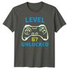 Level 67 Unlocked TShirt Retro Gaming Gaming 67th Birthday