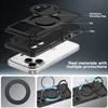 For Magsafe Magnetic 360°Rotating Metal Bracket Armor Phone Case for IPhone 18 Pro Max 15 16 17 Pro Max Plus 18 Pro Bumper Cover