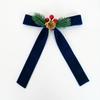Holiday Hanging Decoration Delicate Door Hanging Decoration Christmas Bow Ornament Reusable For Christmas Tree Scene Arrangement