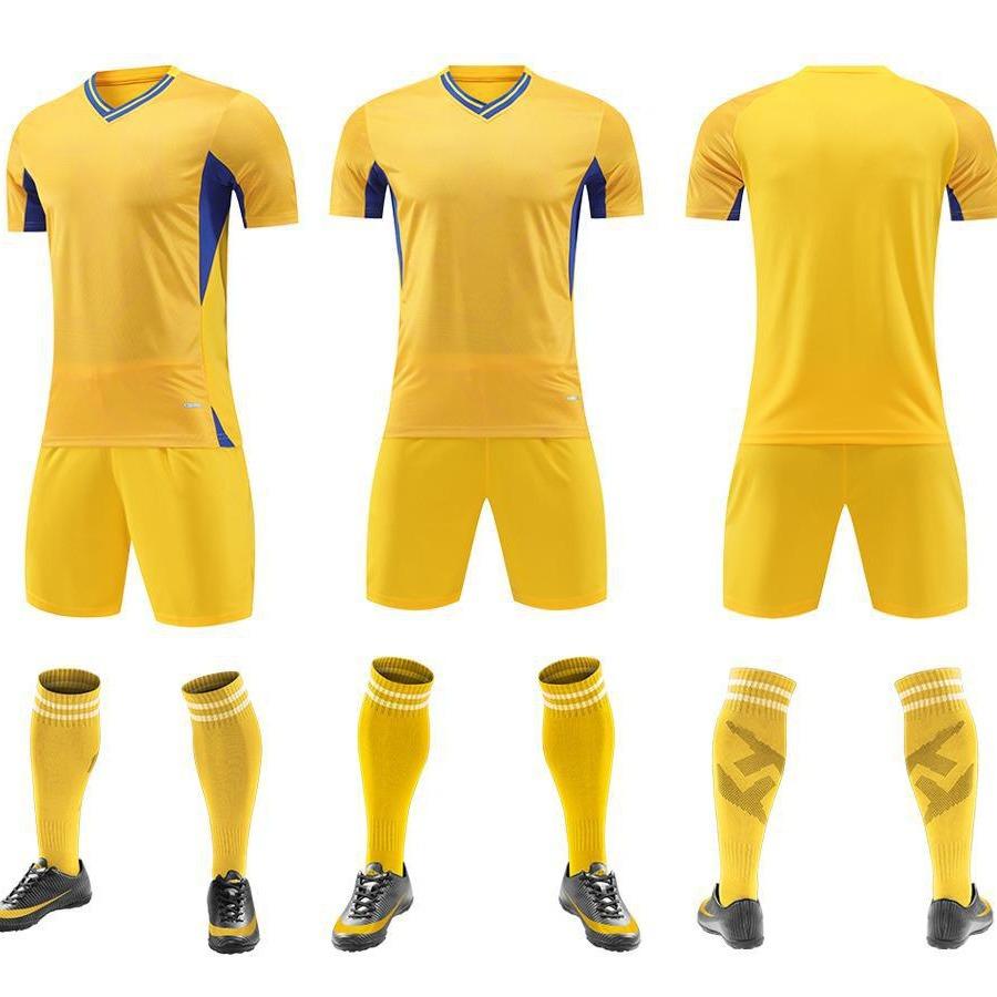 Комплект футбольной формы Мужская и женская игровая форма Летняя футбольная тренировочная форма Футболка с коротким рукавом O