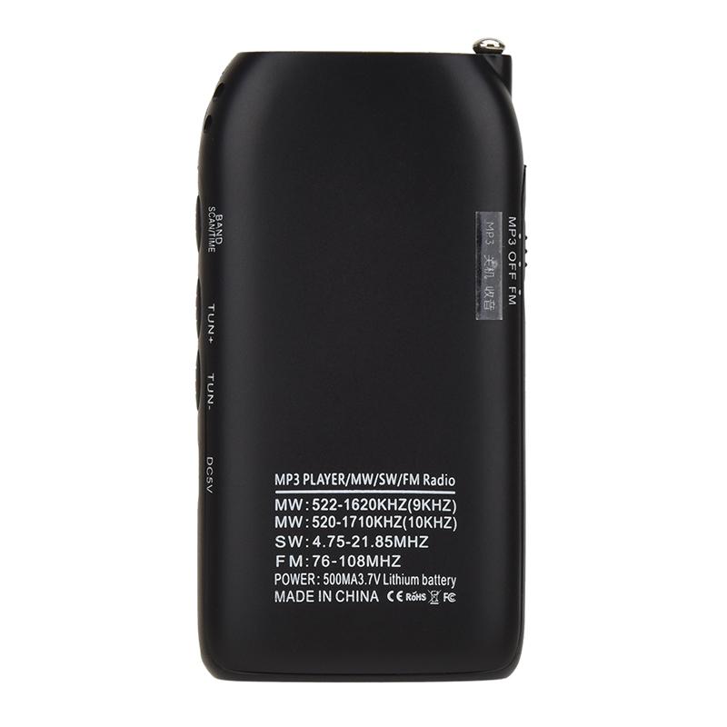 K-605 портативное радио FM/sw/mw/mp3 музыкальный плеер карманный радиоприемник FM AM ЖК-цифровой коротковолновый многофункциональный стерео радиоприемник