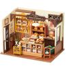 Baking House DIY Miniature House for Kids Doll House Children 3D Wooden Puzzle Assembly Toys Gift Handmade Home Decoration