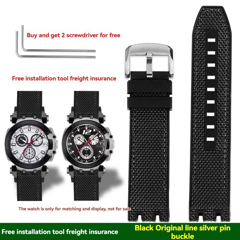 Для Tissot MotoGP Racing Серия T115 Серия T115.417/427 Высококачественный Нейлоновый Резиновый Ремешок Спортивные Мужские Аксессуары
