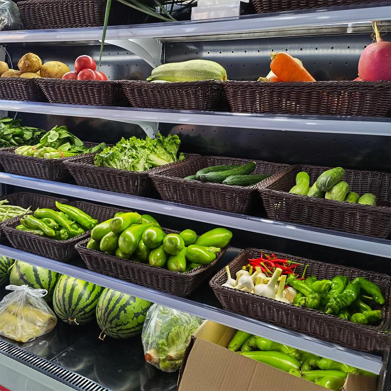 Прямоугольная плетёная корзина для хранения из ротанга