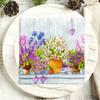 20pcs/Pac 33*33cm 2-Ply Disposable Party Napkin Floral Pattern
