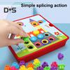 Color Matching Mosaic Pegboard Game Set Button Art Toys for Toddlers Sensory Early Learning Educational Puzzle Toy for Kids Ages 3+
