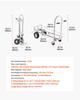 VEVOR 2 in 1 Hand Truck, 453.6 kg Load Capacity for 4-Wheel Mode, Convertible Hand Truck Dolly with Non-Slip Handle & Wheels