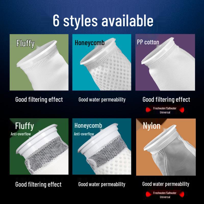 Aquarium Nano Filter Cotton Mesh Bag - Thickened, Encrypted, Magic Carpet Bottom Filter