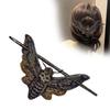 Halloween Skeleton Hair Pin Stick Slide with Stick Retro Gothic Head Bone Hair Clip Sticks Hairpin
