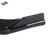 Glossy Black Front Lip for 2016-18 Honda Civic Splitter Corner Caps Body Kit