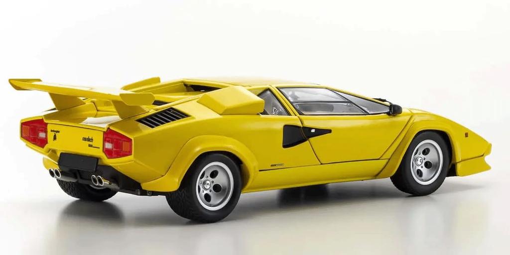 Kyosho Original Lamborghini Countach LP5000 Quattrovalvole Желтый Готовый продукт 1/18