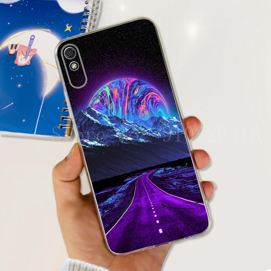 For Xiaomi Redmi 9A Case Stylish Painted Cover Soft Silicone Phone Case For Xiaomi Redmi 9AT 9A Redmi9A Back Cover 6.53'' Bumper
