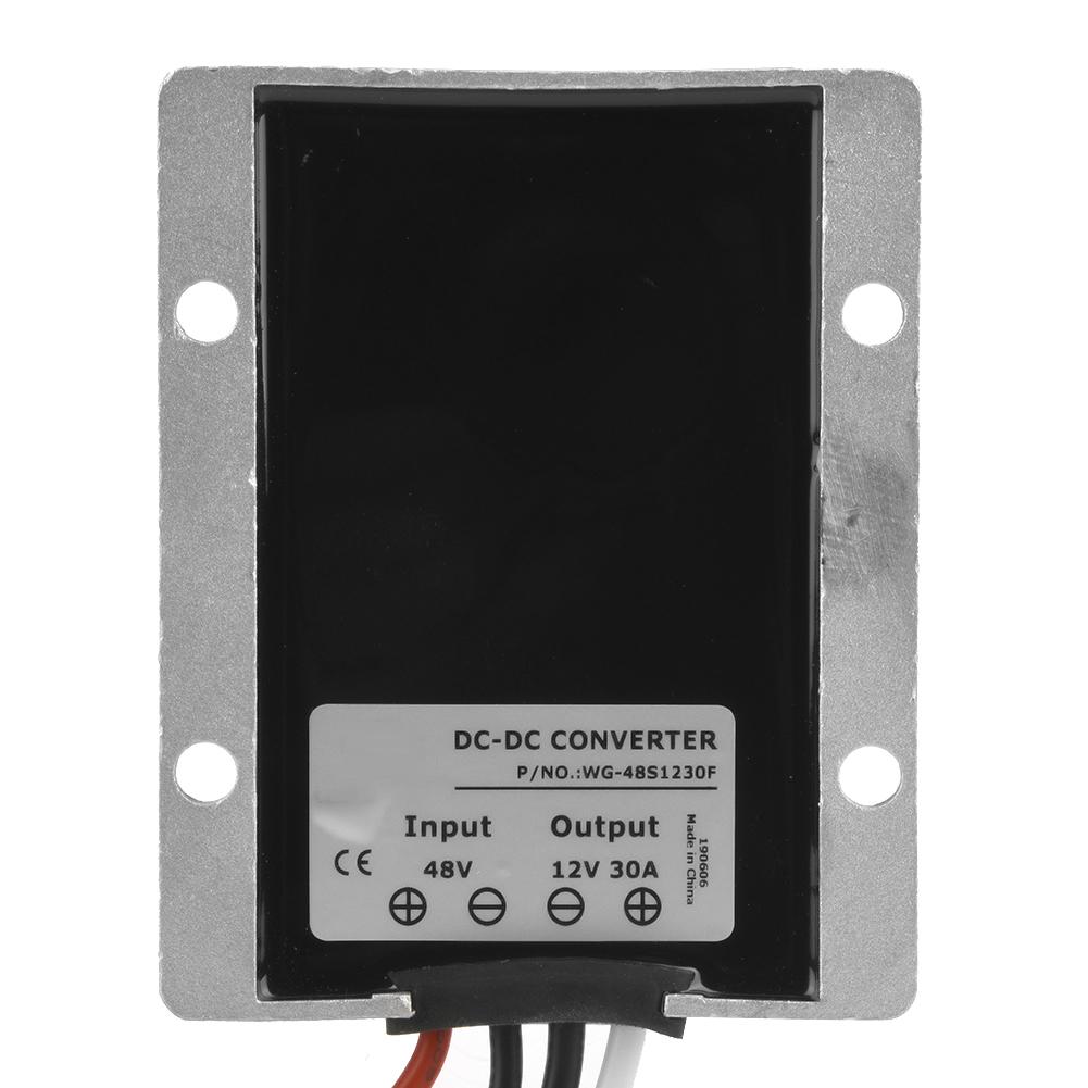 Корпус из литого алюминия постоянного тока DC 48 до 12 В, понижающий преобразователь напряжения 30 А 360 Вт