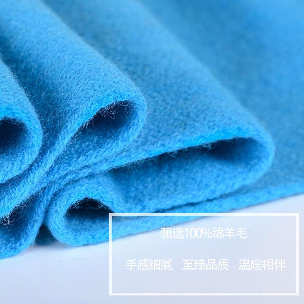 Wool scarves New solid color versatile men's and women's winter warm knitted scarves