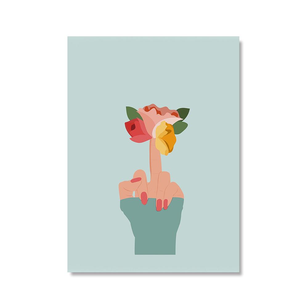 Nordic Posters Woman Reading Book Coffee Abstract Wall Art Print Canvas Painting Decor Cat Laundry Art Pictures For Living Room