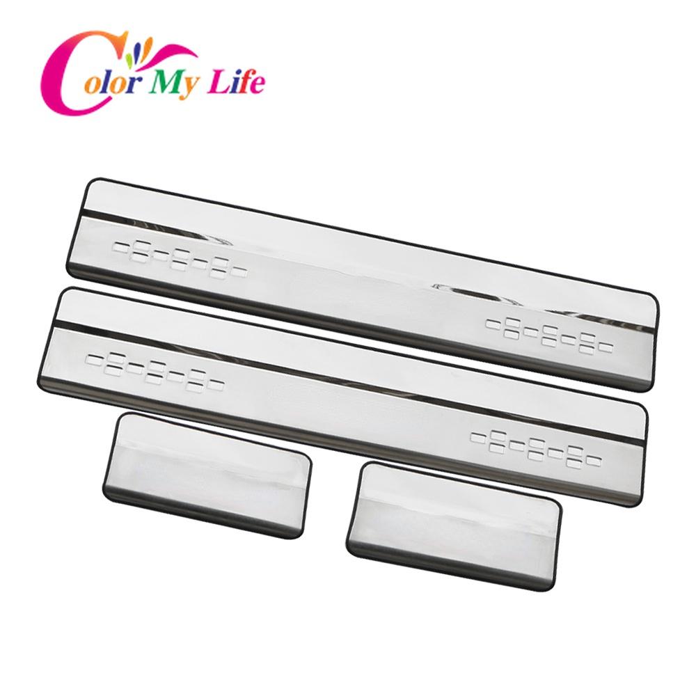 Накладки на пороги автомобиля, пригодные для Honda Fit 2014 2015 2016 2017 2018, полоса на порог из нержавеющей стали, накладка на педаль