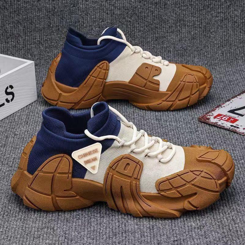 Fashion Men's New 2025 Comfortable, Lightweight, Thick Sole, High-resistance, Anti-slip, Wear-resistant Sports and Casual Men's Shoes