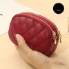 Women Mini Wallet PU Leather Female Purse Card Holder Coin Purse Short Wallet Small Purse Zipper Keychain Female Clutch Bag