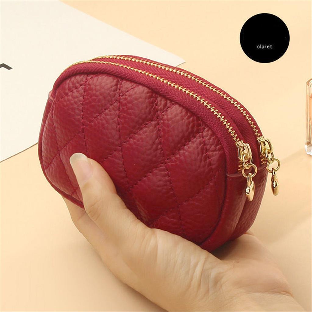 Women Mini Wallet PU Leather Female Purse Card Holder Coin Purse Short Wallet Small Purse Zipper Keychain Female Clutch Bag