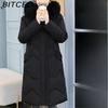 BITCED Women's Padded Coat - Plus Size, Mid-Length Winter Jacket