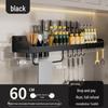 No-Drill Wall-Mounted Kitchen Storage Rack