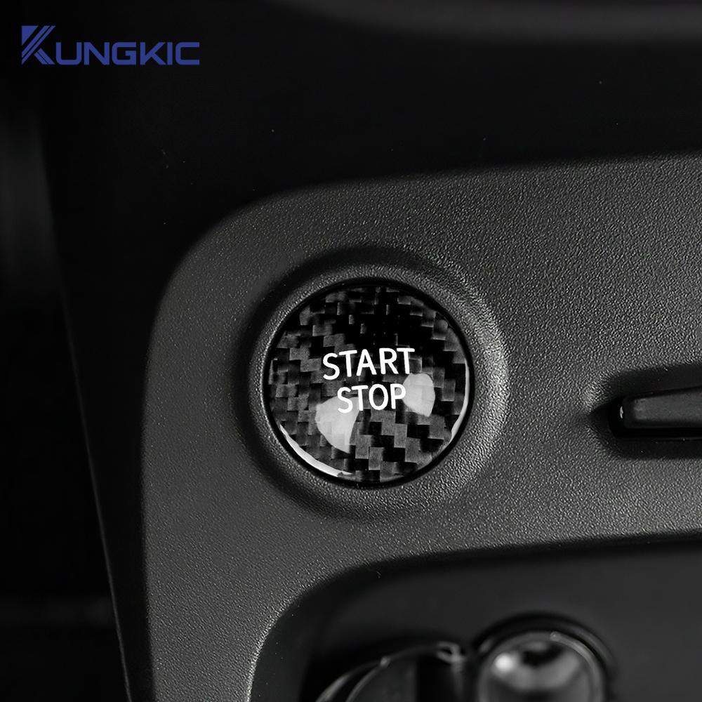 Для Renault Fluence Megane Clio Koleos Duster Captur Latitude Zoe Talisman Kadjar Жесткая крышка из углеволокна Запуск и остановка двигателя автомобиля