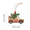 Christmas Ornaments Red Truck Christmas Tree Decoration, Christmas Ornaments Bulks, Wooden Farmhouse Hanging Crafts