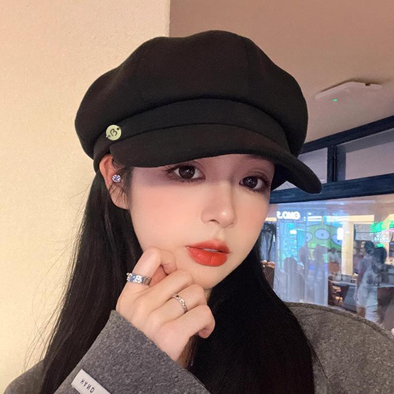 Женские ретро-береты - модные дизайнерские зимние шапки, восьмиугольные, в стиле газетчика, защита от солнца, можно стирать вручную, боинас, шляпы-чепчики