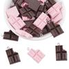 10Pcs Resin Chocolate Charm Dessert Food for Necklace Bracelet Earring DIY Jewelry Making Accessories Keychain Findings