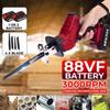 21V Electric Saw Rechargeable Cordless Reciprocating Saw 88VF with 1/2 Li-ion Battery Blade Power Tool Metal Wood Cutting Tool