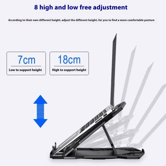Регулируемая подставка для ноутбука, высокая устойчивость, прочная, несущая способность, компактная, портативная, многоугольная, поворотная, нескользящая подставка для ноутбука