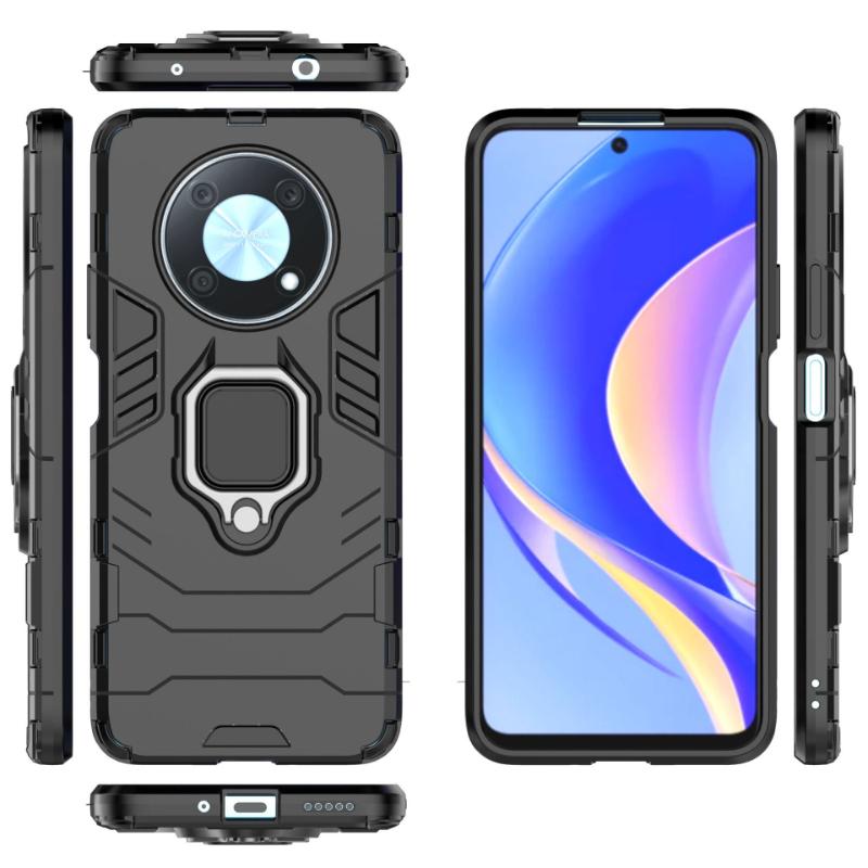 Для Huawei Nova Y90 4g задняя крышка телефона чехол противоударный броня против падения металлический держатель кольца магнитный защитный чехол Funda Coque