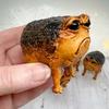 Cute African Model Creative Frog Decor Funny Toad Rain Animal Figurine Office Desktop Ornament Resin Craft Frog