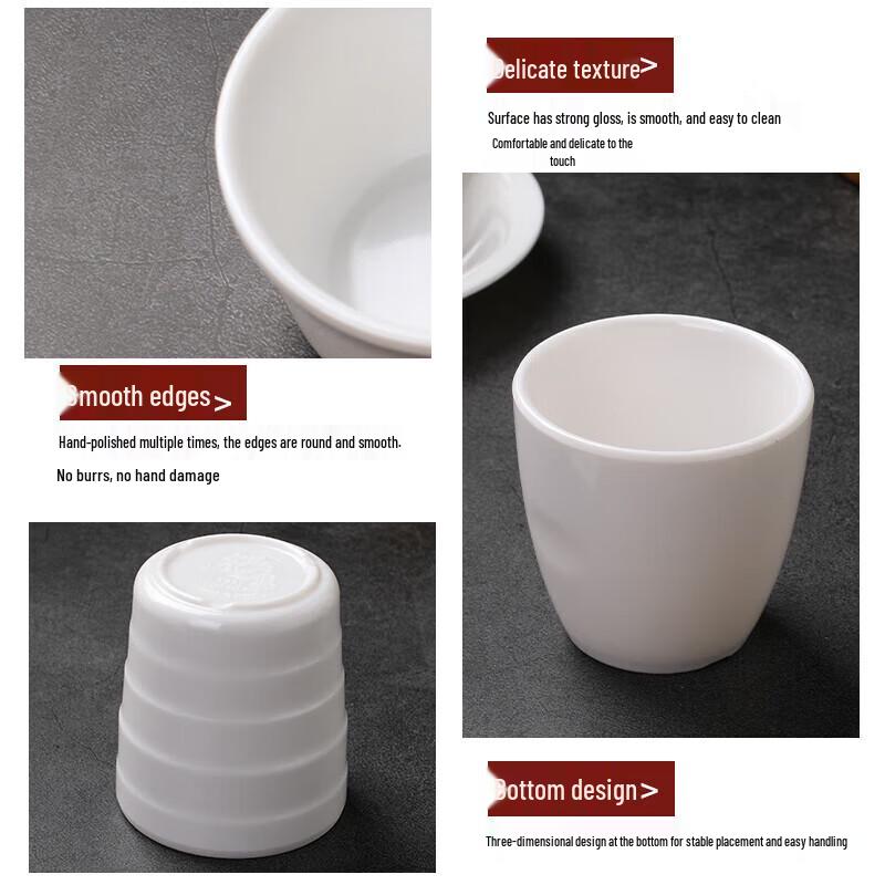 Huihuang A5 Melamine Anti-fall White Cup