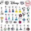 Classic 100% Copper Princess Dress Exquisite Mickey Charming Beads For Original Bracelet Diy Women'S Jewelry