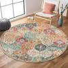 Round Ethnic Style Carpet Full Shop Washable Living Room Carpet Foldable Floor Mat