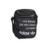 Adidas Originals Letter Logo Leather Crossbody Bag Small Square Shoulder Bag Unisex bags Black GN4445