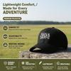 Black Baseball Cap - Letter "NANA" Print Polyester Adjustable Breathable Curved Brim Sun Protection Casual Outdoor Sports For Grandma Gift