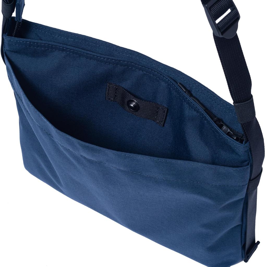 Сумка Sacoche унисекс нейлоновая легкая для ежедневного использования простая дорожная темно-синяя [дизайн с балками] [обычная] мужская женская