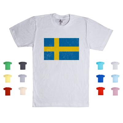Sweden Flag Swede Swedish Country Nationality European Gift Funny Unisex T Shirt