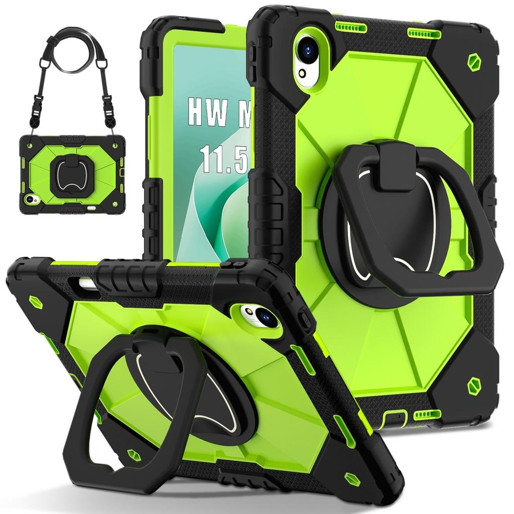 Для Huawei MatePad 11.5 S. Вращающаяся на 360° рукоятка, прочная защитная подставка TPU+PC 3 в 1, противоударный чехол для планшета и ПК