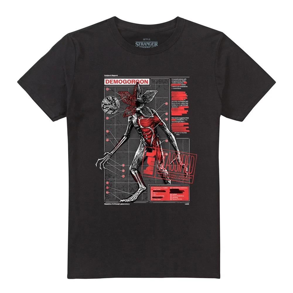 Stranger Things Demogorgon Monster Unisex T-Shirt S-5XL, Black