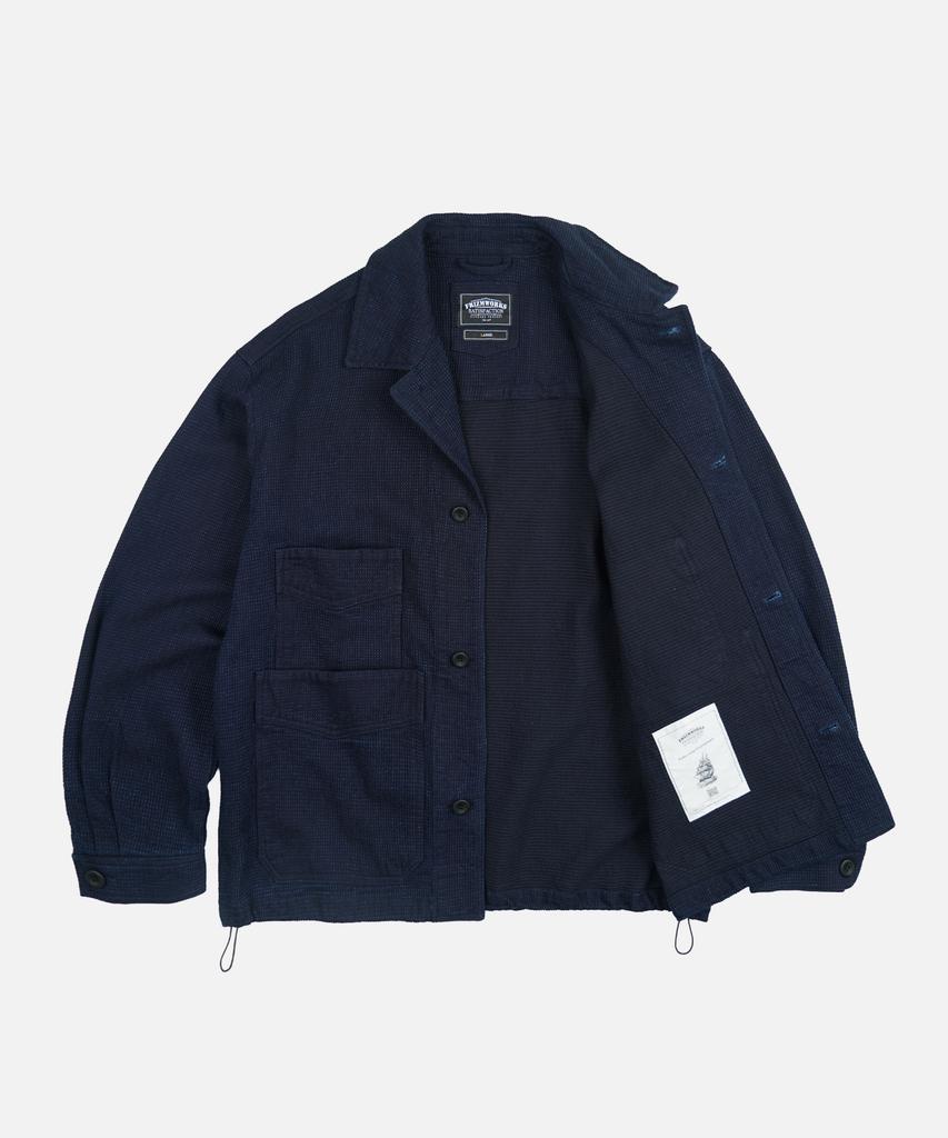 FRIZMWORKS Double Pocket Coverall Jacket _ Sashiko Indigo