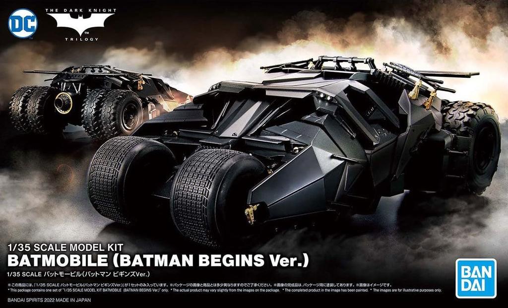 BANDAI SPIRITS SCALE Batmobile Begins Plastic Model 1/35 (Batman Ver.) Color-coded